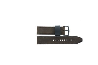 Horlogeband Fossil FS4656 / MACHINE Leder Donkerbruin 22mm