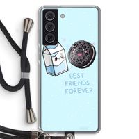 Best Friend Forever: Samsung Galaxy S21 FE Transparant Hoesje met koord