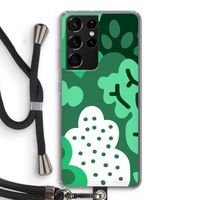 Bushes: Samsung Galaxy S21 Ultra Transparant Hoesje met koord