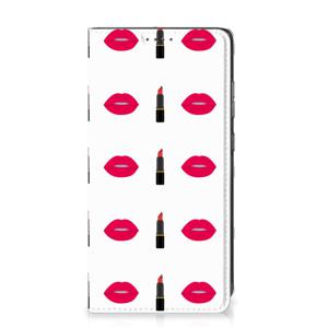 Samsung Galaxy A52 Hoesje met Magneet Lipstick Kiss