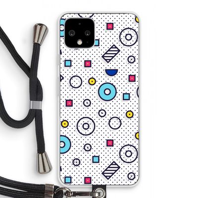 8-bit N°9: Pixel 4 Transparant Hoesje met koord