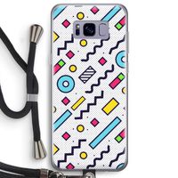 8-bit N°8: Samsung Galaxy S8 Plus Transparant Hoesje met koord