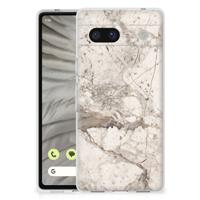 Google Pixel 7A | TPU | Siliconen hoesje | Marmer Beige