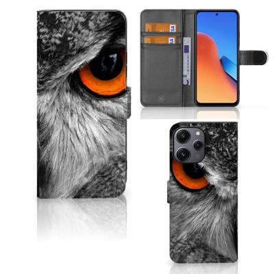 Xiaomi Redmi 12 | Telefoonhoesje | Met pasjeshouder | Uil Xiaomi Redmi 12 | Telefoonhoesje | Met pasjeshouder | Uil