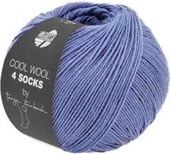 Lana Grossa Cool Wool 4 Socks Uni 7726 Violet Blauw