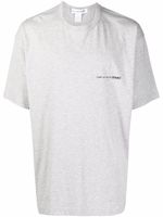 Comme Des Garçons Shirt t-shirt en coton à logo imprimé - Gris