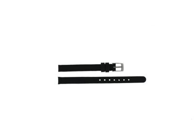 Horlogeband Universeel A113Z Leder Zwart 8mm