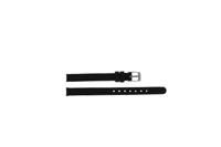 Horlogeband Universeel A113Z Leder Zwart 8mm