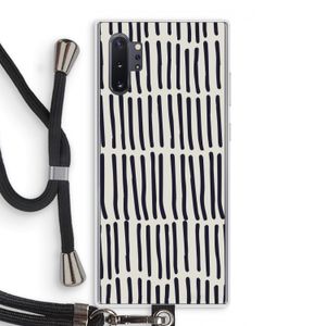 Moroccan stripes: Samsung Galaxy Note 10 Plus Transparant Hoesje met koord