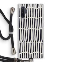 Moroccan stripes: Samsung Galaxy Note 10 Plus Transparant Hoesje met koord