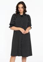 Yoek Jurk met knopen DOTS | Zwart | Maat 42/44