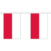 3x Polyester vlaggenlijn van Polen 3 meter   - - thumbnail