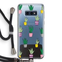 Sanseveria: Samsung Galaxy S10e Transparant Hoesje met koord