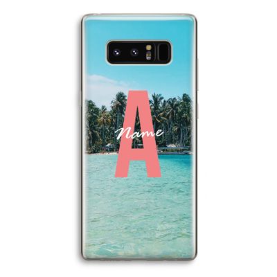 Pacific Dream: Samsung Galaxy Note 8 Transparant Hoesje