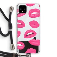 Bite my lip: Pixel 4 XL Transparant Hoesje met koord