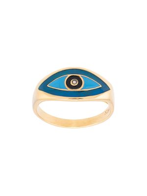 Nialaya Jewelry bague Evil Eye - Or
