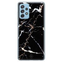 Samsung Galaxy A52 (5G) siliconen hoesje - Marmer zwart