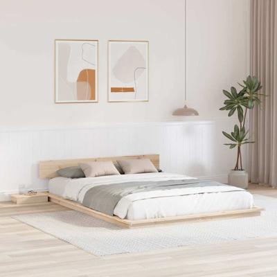 Bedframe Bruin 160 x 200 cm Hout