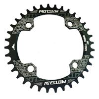 MOTSUV ronde smalle brede Chainring MTB fiets 104BCD tand plaat onderdelen schijf 36T (zwart)