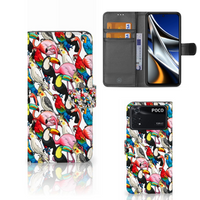 Xiaomi Poco X4 Pro 5G Telefoonhoesje met Pasjes Birds - thumbnail