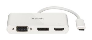 D-Link DUB-V310 laptop dock & poortreplicator Bedraad USB 3.2 Gen 1 (3.1 Gen 1) Type-C Wit