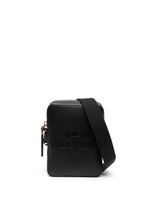 Valentino Garavani sac à bandoulière à logo débossé - Noir Valentino Garavani sac à bandoulière à logo débossé - Noir