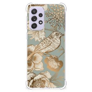 Case voor Samsung Galaxy A33 Vintage Bird Flowers