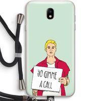 Gimme a call: Samsung Galaxy J7 (2017) Transparant Hoesje met koord