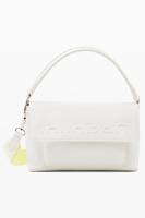 Middelgrote schoudertas met half logo - WHITE - U Middelgrote schoudertas met half logo - WHITE - U
