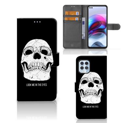 Telefoonhoesje met Naam Motorola Moto G100 Skull Eyes Telefoonhoesje met Naam Motorola Moto G100 Skull Eyes