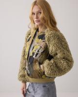 Summum Jacket Bomber Jacuard Teddy Mix 1s1204-12298 Jackets 616 Green Lentil