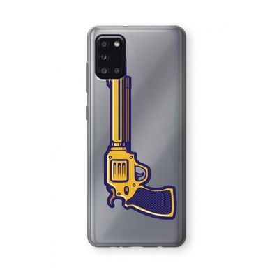 Pew Pew Pew: Samsung Galaxy A31 Transparant Hoesje