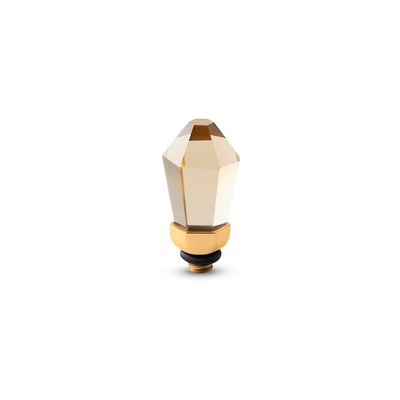 Melano Twisted Icle Steentje Champagne Goud