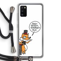 Geen Gezeik: Samsung Galaxy A41 Transparant Hoesje met koord