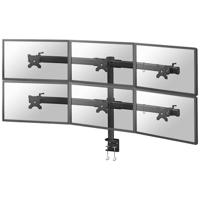 Neomounts FLATSCREEN DESK MOUNT FPMA-D700D6 Monitorbeugel Aantal monteerbare displays: 6 Display(s) 68,6 cm (27) Zwart Kantelbaar, Zwenkbaar, Roteerbaar