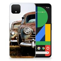 Google Pixel 4 XL | Siliconen hoesje | met foto Vintage Auto