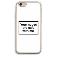 Safe with me: iPhone 6 Plus / 6S Plus Transparant Hoesje