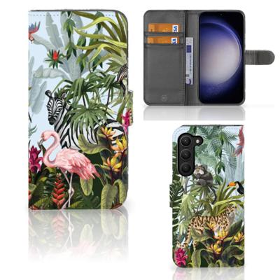 Telefoonhoesje | Met pasjeshouder | voor Samsung Galaxy S23 Plus Jungle