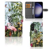 Telefoonhoesje | Met pasjeshouder | voor Samsung Galaxy S23 Plus Jungle