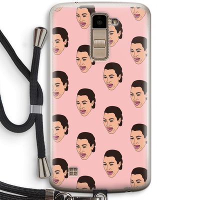 Ugly Cry Call: LG K10 (2016) Transparant Hoesje met koord