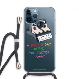 Smile: iPhone 13 Pro Max Transparant Hoesje met koord