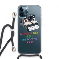 Smile: iPhone 13 Pro Max Transparant Hoesje met koord
