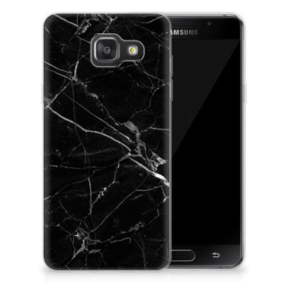 Samsung Galaxy A3 2016 | TPU | Siliconen hoesje | Marmer Zwart - Origineel Cadeau Vader