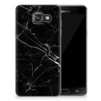 Samsung Galaxy A3 2016 | TPU | Siliconen hoesje | Marmer Zwart - Origineel Cadeau Vader