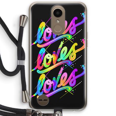 Loves: LG K10 (2017) Transparant Hoesje met koord