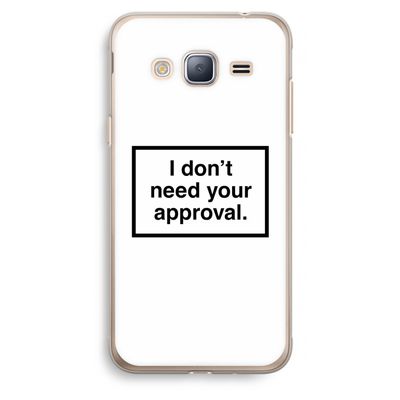 Don't need approval: Samsung Galaxy J3 (2016) Transparant Hoesje