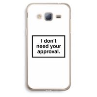 Don't need approval: Samsung Galaxy J3 (2016) Transparant Hoesje