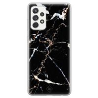 Samsung Galaxy A52s siliconen hoesje - Marmer zwart