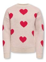 Kids ONLY winter sweater meisjes - grijs - KogNaja - regular fit, gebreid