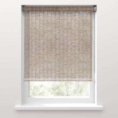 Leen Bakker - Fenstr Rolgordijn Bali Transparant - Taupe (30041) - Jute/Polyester - Bruin - 120x10x10 Cm